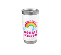Il serial killer più bello del mondo | Sarcastic Retro Serial Killer Bicchiere termico in acciaio inox doppia parete