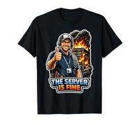 Il Server va Bene Supporto IT Umorismo Maglietta