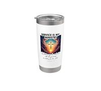 Il servizio cristiano è il mio ministero al servizio degli altri Gesù Cristo Bicchiere termico in acciaio inox doppia parete