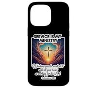 Il servizio cristiano è il mio ministero al servizio degli altri Gesù Cristo Custodia per iPhone 14 Pro Max