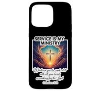 Il servizio cristiano è il mio ministero al servizio degli altri Gesù Cristo Custodia per iPhone 15 Pro Max
