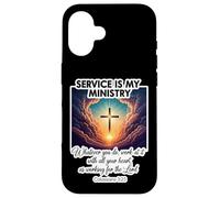 Il servizio cristiano è il mio ministero al servizio degli altri Gesù Cristo Custodia per iPhone 16