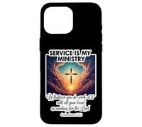 Il servizio cristiano è il mio ministero al servizio degli altri Gesù Cristo Custodia per iPhone 16 Pro Max