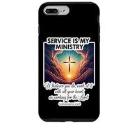 Il servizio cristiano è il mio ministero al servizio degli altri Gesù Cristo Custodia per iPhone 7 Plus/8 Plus