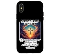 Il servizio cristiano è il mio ministero al servizio degli altri Gesù Cristo Custodia per iPhone X/XS