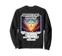 Il Servizio Cristiano è Il Mio Ministero al Servizio degli Altri Gesù Cristo Felpa