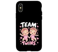 Il sesso dei gemelli del team rivela nuove ragazze gemelle Custodia per iPhone X/XS
