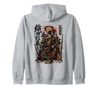 Il Sesto Demone Celeste e Re Oda Nobunaga Samurai Felpa con Cappuccio