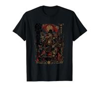 Il Sesto Demone Celeste e Re Oda Nobunaga Samurai Maglietta con Stampa Grafica Economica