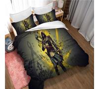 Il Set Copripiumino Assassin's Creed Rosso Blu Include 2 Federe (220x240cm,Assassin's Creed 06)