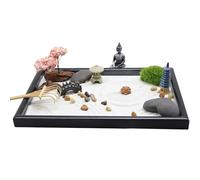 Il set da giardino in miniatura include rastrelli finti bonsai statue buddiste per arte consapevole e meditazioni calme pratica pietra di sabbia