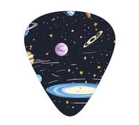 Il set di 12 plettri per chitarra della famiglia Solar, include 3 spessori di plettri per chitarre acustiche, ukulele e altro ancora.
