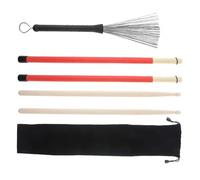 Il Set Di 4 Bacchette Jazz Include Bacchette In Acero 5A, Spazzole In Filo D'acciaio E Borsa In Velluto Bacchette per Batteria Principianti