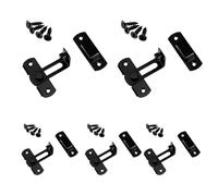 Il set di 5 chiavistelli in acciaio rafforza il design spesso e consente una facile installazione di bulloni per porte di sicurezza per un uso sicuro in casa e in ufficio