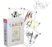 Il set di carte trasparenti per tarocchi e guida - Impara i tarocchi con carte significative per principianti, perfetto per la predizione della fortuna e la divinazione