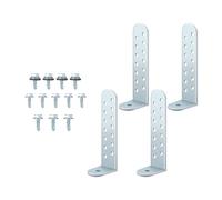 Il set di montaggio professionale per condensatore include 4 staffe e 12 viti per apparecchiature esterne staffe condensatore a forma di L