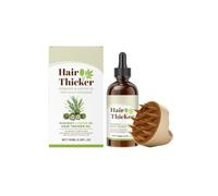 Il set di olio per la crescita dei capelli al rosmarino biologico e olio di ricino + massaggiatore per il cuoio capelluto migliora efficacemente i peli incarniti e i problemi di caduta dei capelli