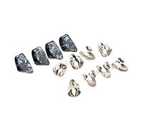 Il set di plettri regolabili include 8 plettri in acciaio inox e 4 ABS per chitarra, banjo e altri strumenti per banjo acustico, set piccolo per banjo elettrico