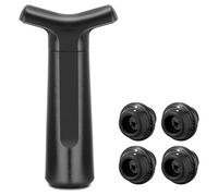 Il set di pompe per vuoto per vino con manico ergonomico include 4 tappi a tenuta stagna tappo di bottiglia manuale durevole con strumento di conservazione delle bottiglie