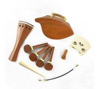 Il set di raccordi per violino in legno di bosso 4/4 include un bel ponte con perni per cordiera e mentoniera pezzi di ricambio per violino