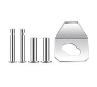 Il set di riparazione per la chiusura della porta dello schermo include una piastra metallica di ricambio per perni protettivi, robusto hardware in acciaio antiruggine per installazione non cucita