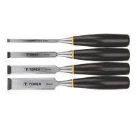 Il set di scalpelli per legno con manico in plastica