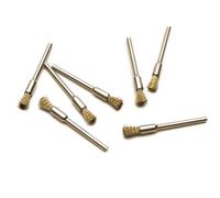 Il set di spazzole include quindici ruote rotanti in ottone con una dimensione di cinque millimetri su misura per lucidare i metalli