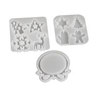 Il set di stampi in silicone offre tre dimensioni 26222 cm di colore in silicone per ideale per le vacanze di Natale. Caratteristiche tre diversi motivi natalizi in un unico set, tra cui forme