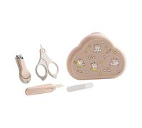 Il set di strumenti per la cura delle unghie del bambino include tagliaunghie a testa tonda, forbici delicate, lima per unghie e scatola per riporre i nuovi genitori ergonomici
