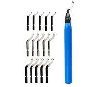 Il set di strumenti per sbavatura blu include 10 taglierine BS1010 o 15 Cutter per precisione ed efficienza in metallo e strumento di sbavatura manuale di finitura