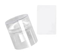 Il set di timbri per unghie include una piastra di stampaggio e un rullo in silicone flessibile per un'applicazione fluida del modello Nail Stamp Set
