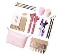 Il set di trucco professionale include rossetto cremoso opaco, eyeliner liquido e pennello per sfumare, tutto in 1, trucco essenziale di bellezza, impermeabile