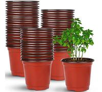 Il set di vasi per piante Augshy include 110 pezzi di vaschette per piante con un diametro di 10 cm, perfetti per la crescita di piante grasse, seedlings e talee