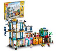 Il set LEGO Creator 3 in 1 Main Street Building include un edificio Art D co di Toy City, un Market Street Hotel, un caff , un negozio di musica
