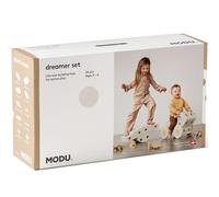 Il set MODU Dreamer | Sand Grey & Honey Yellow | Costruzioni a grandezza naturale | 25+ modelli per gioco attivo e motricità | Cavalcabile e gioco d'equilibrio | Fantasia e movimento, 0-6 anni
