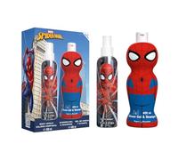 Il set regalo con profumo di Spiderman include spray corpo naturale Eau de Cologne (200ml) e bagnoschiuma e shampoo 2 in 1 per capelli e corpo (400 ml), set regalo vegano per bambini