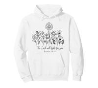 Il Signore combatterà per Te Cristiani Uomini Donne Dio Gesù Felpa con Cappuccio