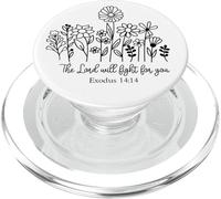 Il Signore combatterà per te Cristiani uomini donne Dio Gesù PopSockets PopGrip per MagSafe