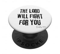 Il Signore combatterà per te Esodo 14:14 Fede Biblica PopSockets PopGrip Adesivo
