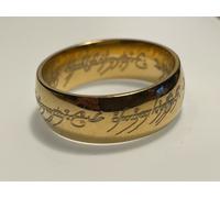 Il Signore Degli Anelli: Anello Colore Oro Nuovo + Pochette