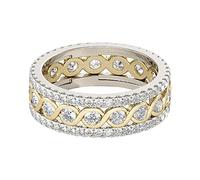 Il Signore Degli Anelli Giocando A Carte Anello di diamanti in lega Popolare Anello squisito Accessori popolari per gioielli di moda semplici Anelli Al Naso Di Erba (Gold, 6)