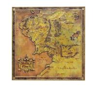 Il Signore degli Anelli Mappa Metallo Replica