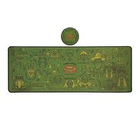 Il Signore degli Anelli Set tappetino per mouse e sottobicchiere - Grande tappetino per mouse da computer per gaming con sottobicchiere abbinato, design della mappa della Terra di Mezzo, articolo