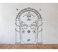 Il Signore Degli Anelli Wall Sticker: Moria Black Lightning Door Art Wall Decal Pittura Per Interni 50 * 70 Cm