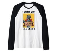 Il Signore del Pranzo Gatto Amante Gatto In Scatola Divertente Gatto Maglia con Maniche Raglan