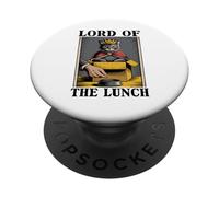 Il Signore del Pranzo Gatto Amante Gatto In Scatola Divertente Gatto PopSockets PopGrip Adesivo