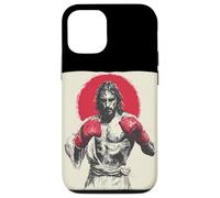 Il Signore della boxe Gesù Cristo per gli amanti dei guanti e degli anelli Custodia per iPhone 12/12 Pro