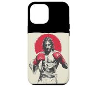 Il Signore della boxe Gesù Cristo per gli amanti dei guanti e degli anelli Custodia per iPhone 12 Pro Max