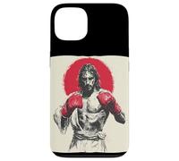 Il Signore della boxe Gesù Cristo per gli amanti dei guanti e degli anelli Custodia per iPhone 13