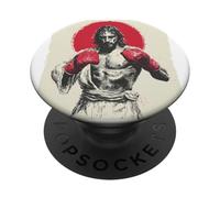 Il Signore della boxe Gesù Cristo per gli amanti dei guanti e degli anelli PopSockets PopGrip Adesivo